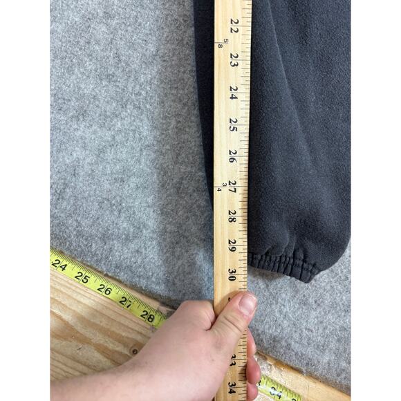 Vintage 90s Harley Davidson Jogger Pants Mens 25 Black Pull On Casual Loungewear - Picture 2 of 7